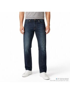 Mavi Zach 33x32 Dark Wash Slim Straight Denim Jeans